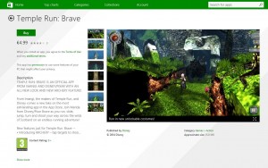 Microsoft store temple run app