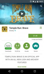 Play store temple run brave